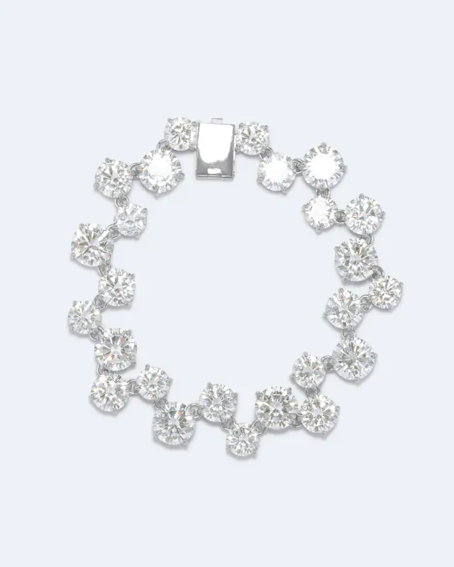 Completedworks Winter Solstice bracelet rhodié zirconia