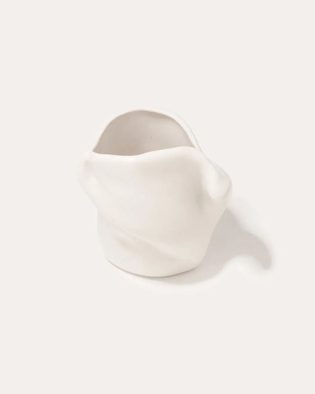 Completedworks Postures vase céramique blanc mat