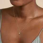 Astrid & Miyu October Opal Birthstone collier or massif opale