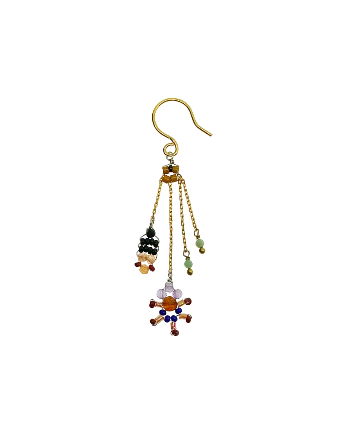 Le Fourbi de Capucine P30 boucles d'oreille améthyste 5,3 cm