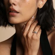 Astrid & Miyu Cosmic Diamond Milestone bague or blanc diamant