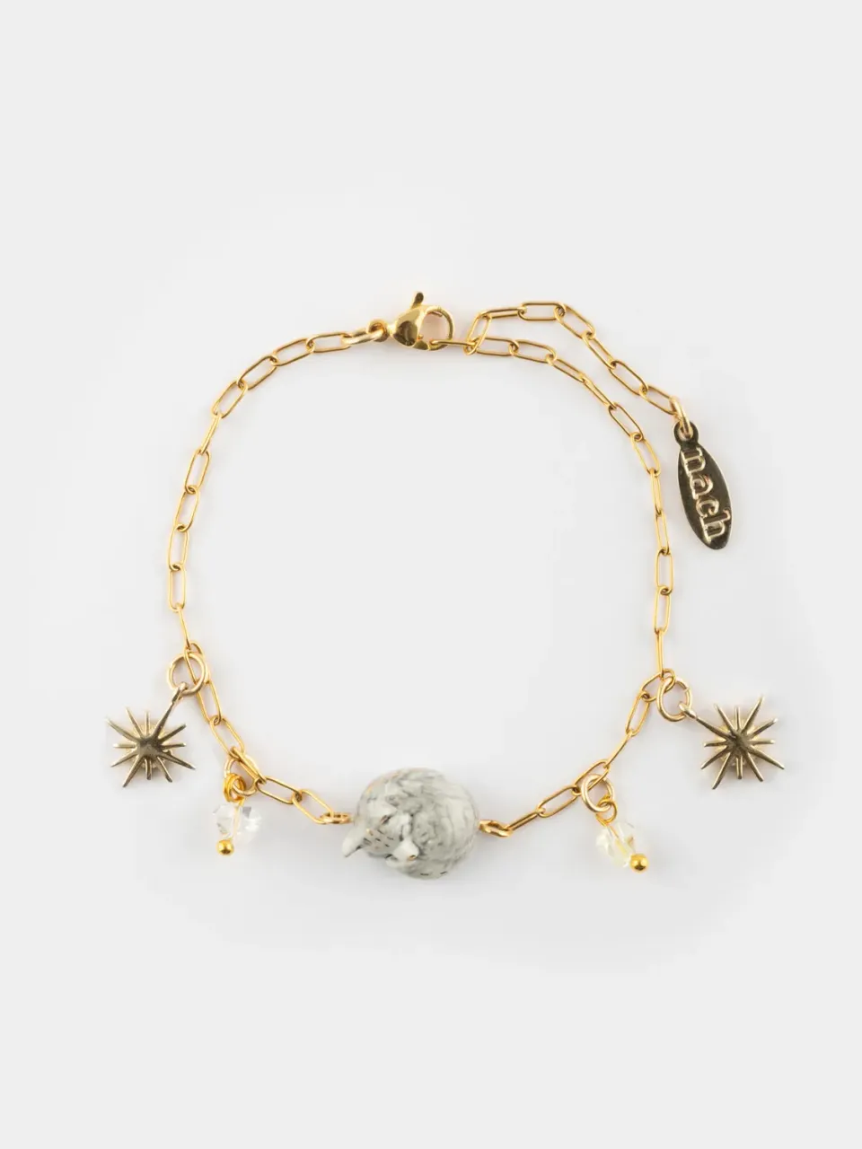Nach Bijoux Arctique bracelet renard polaire porcelaine