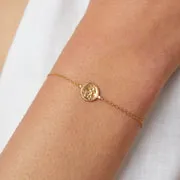 Astrid & Miyu Leo bracelet doré zodiaque Lion