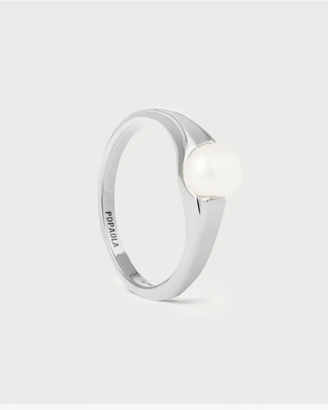 PDPAOLA La Perla Maris bague argent quartz