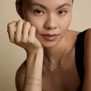 Astrid & Miyu Cosmic Star Charm bracelet or massif étoile