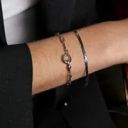 Astrid & Miyu Hardware Chain bracelet argenté