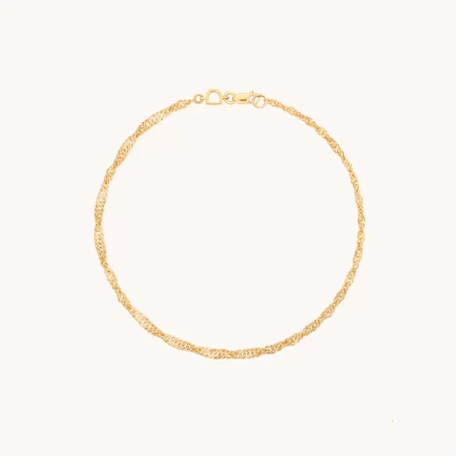 Astrid & Miyu Bold Astrid Story Chain bracelet or massif