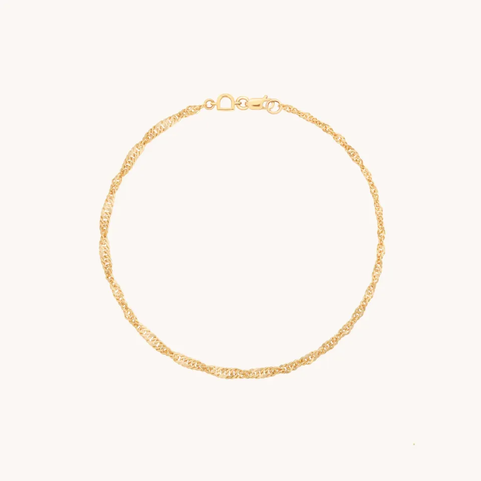 Astrid & Miyu Bold Astrid Story Chain bracelet or massif