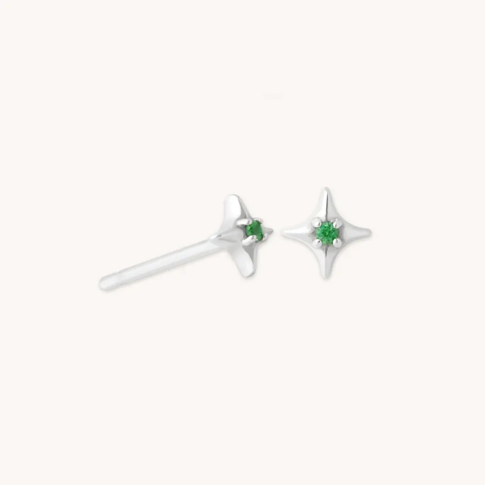 Astrid & Miyu Cosmic Star clous tsavorite or blanc