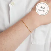 Astrid & Miyu Bold Astrid Story Chain bracelet or massif