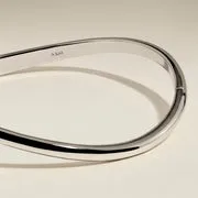 Astrid & Miyu Wave bracelet jonc argent poli