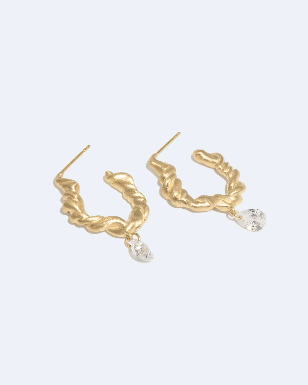 Completedworks Suburbs Time boucles zirconia vermeil