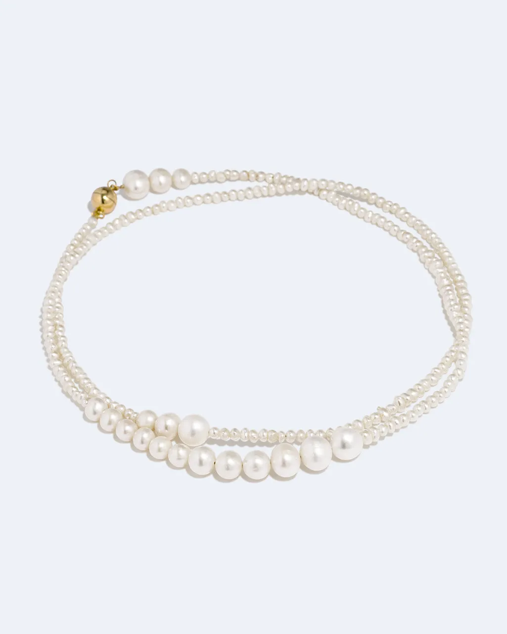 Completedworks Couplet collier perles vermeil or ras de cou
