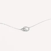 Astrid & Miyu Orbit Topaz bracelet or blanc topaze