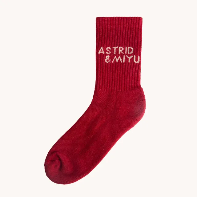 Astrid & Miyu Socks chaussettes rouge
