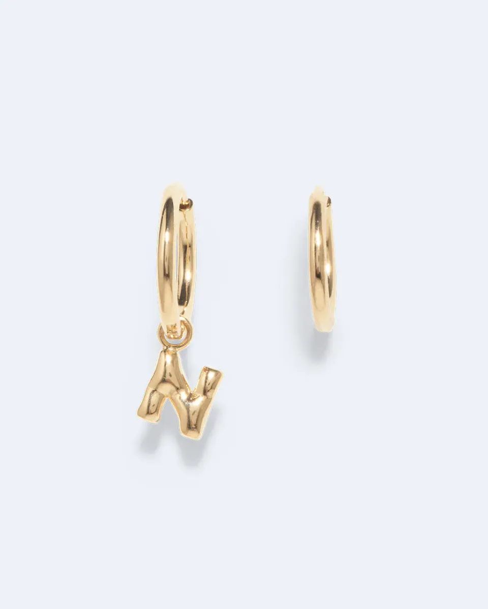 Completedworks Classicworks N boucles d'oreilles plaqué or recyclé