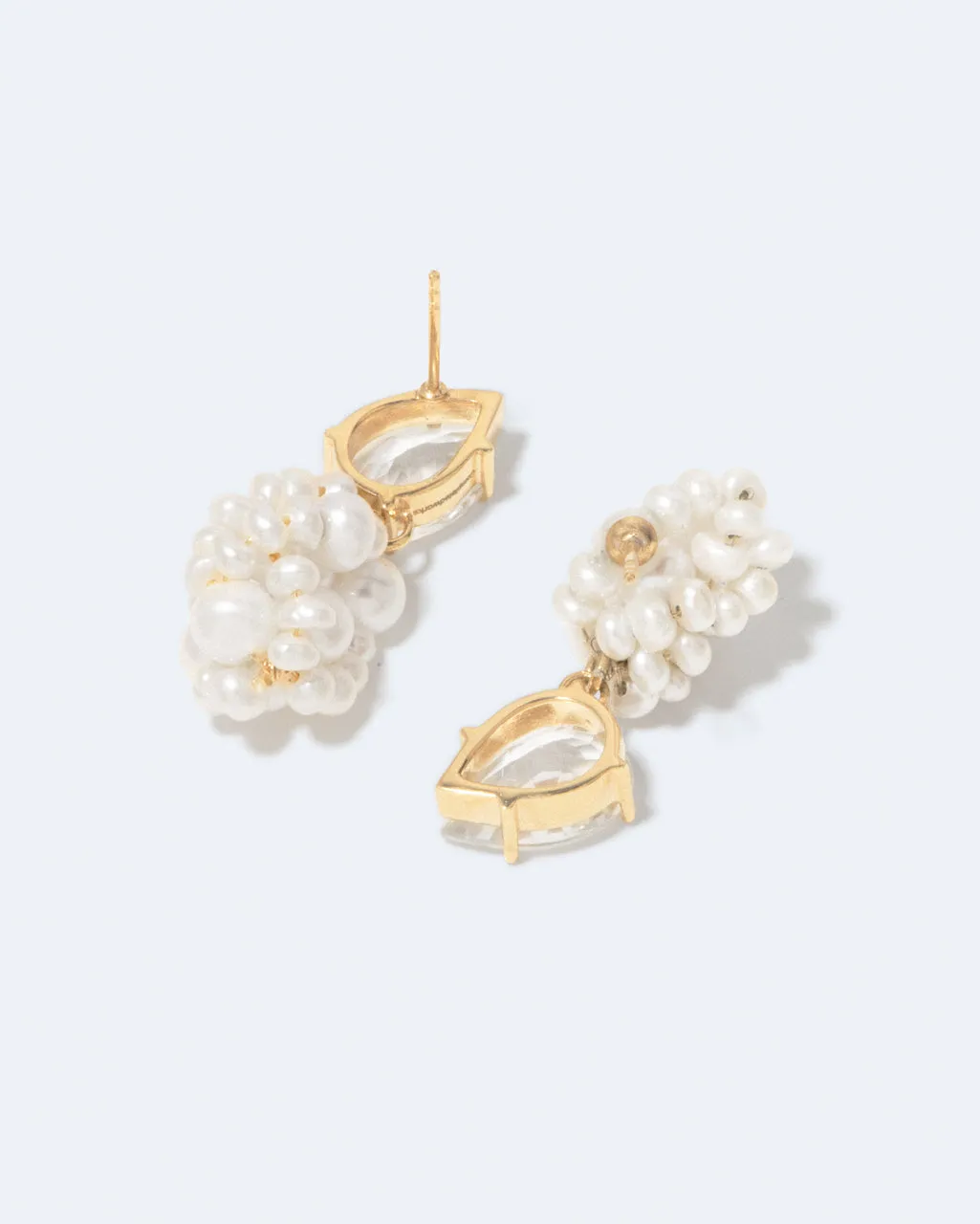 Completedworks Dark Paradise boucles d'oreilles perle plaqué or