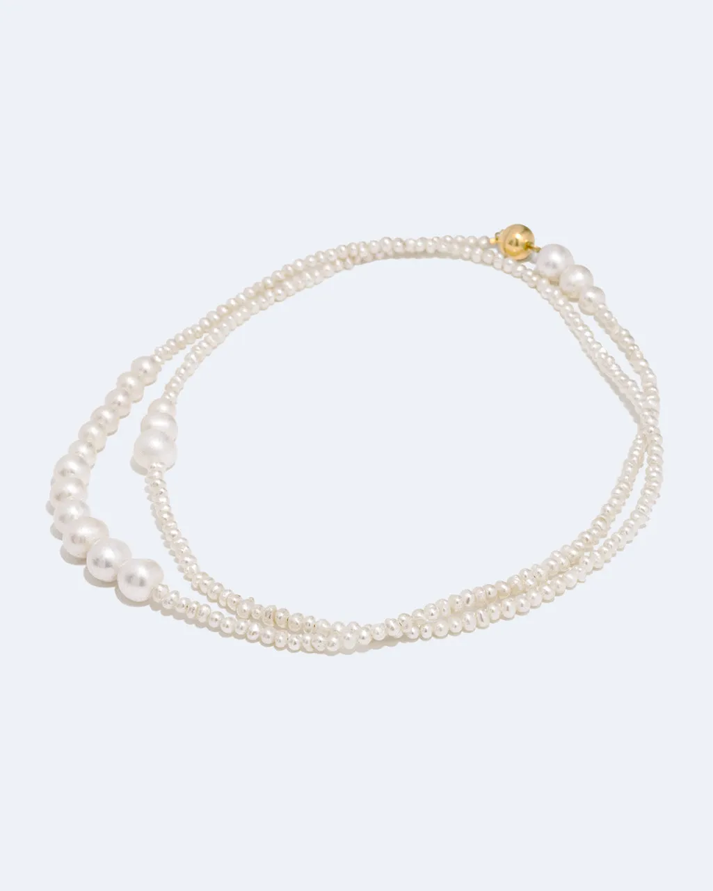 Completedworks Couplet collier perles vermeil or ras de cou