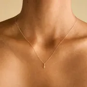 Astrid & Miyu White Topaz Star Pendant collier or massif