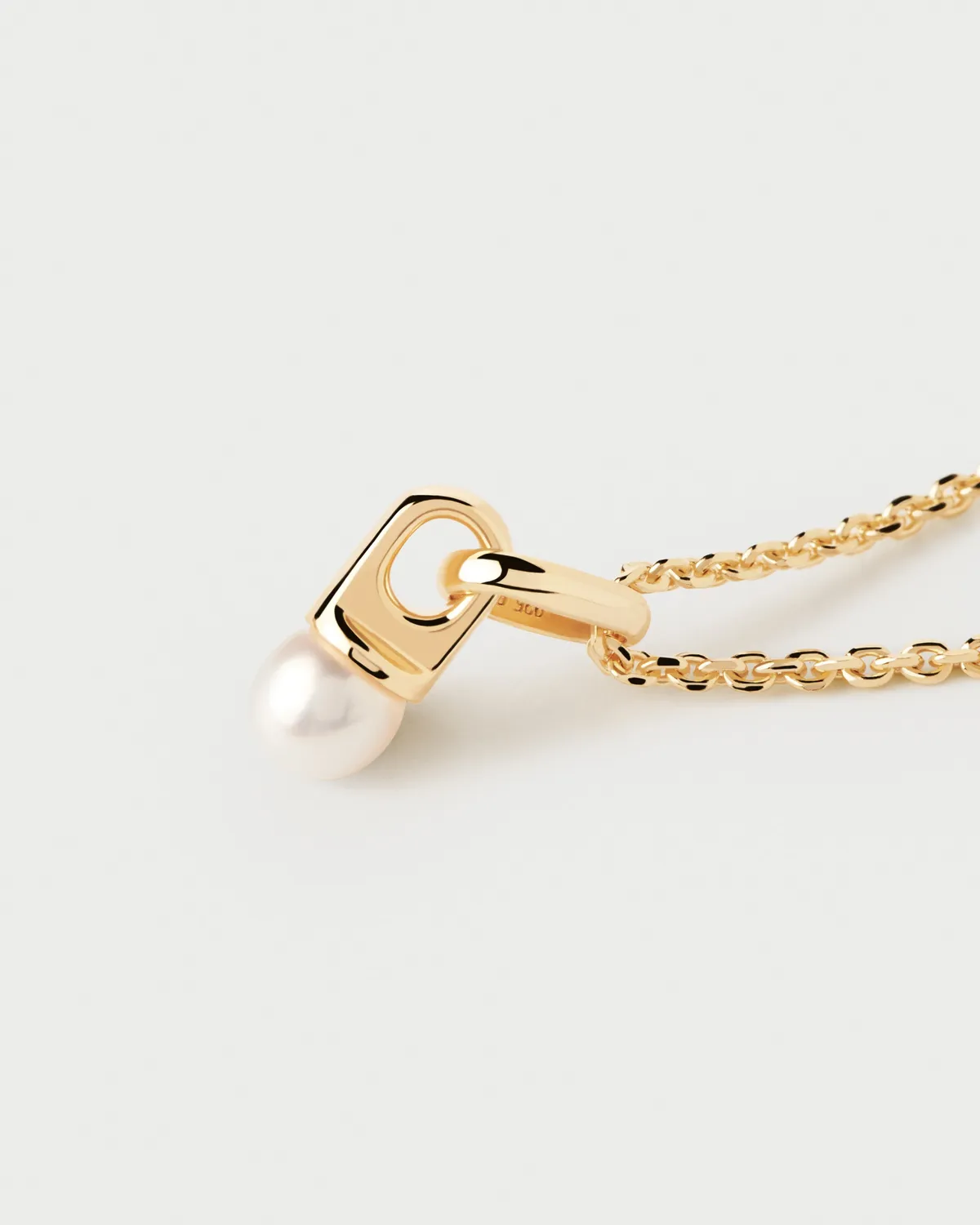 PDPAOLA pendentif perle eau douce blanc