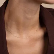 Astrid & Miyu Topaz Charm collier or massif topaze