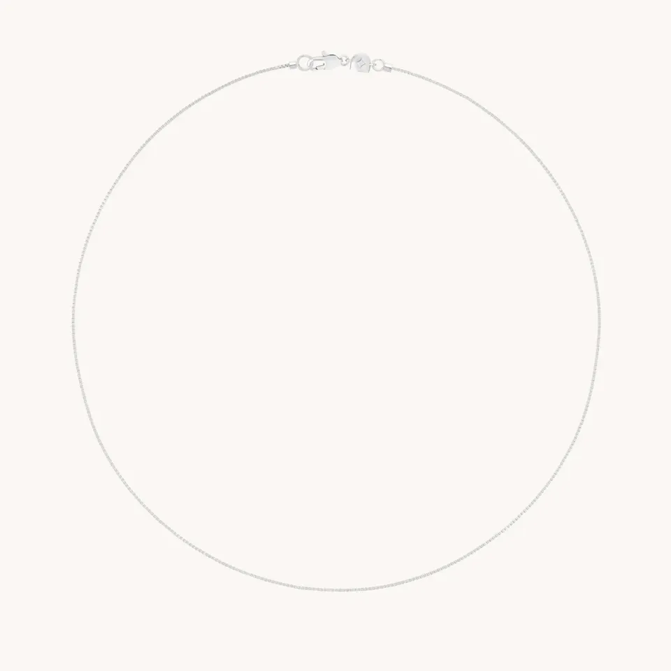 Astrid & Miyu Essential Box Chain collier argent maille