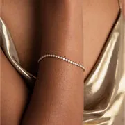 Astrid & Miyu Gleam Bold Tennis bracelet doré rivière