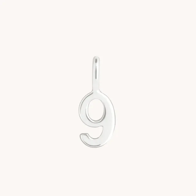 Astrid & Miyu Charm 9 breloque or blanc 9 carats