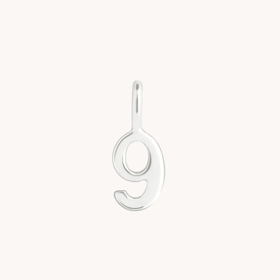 Astrid & Miyu Charm 9 breloque or blanc 9 carats