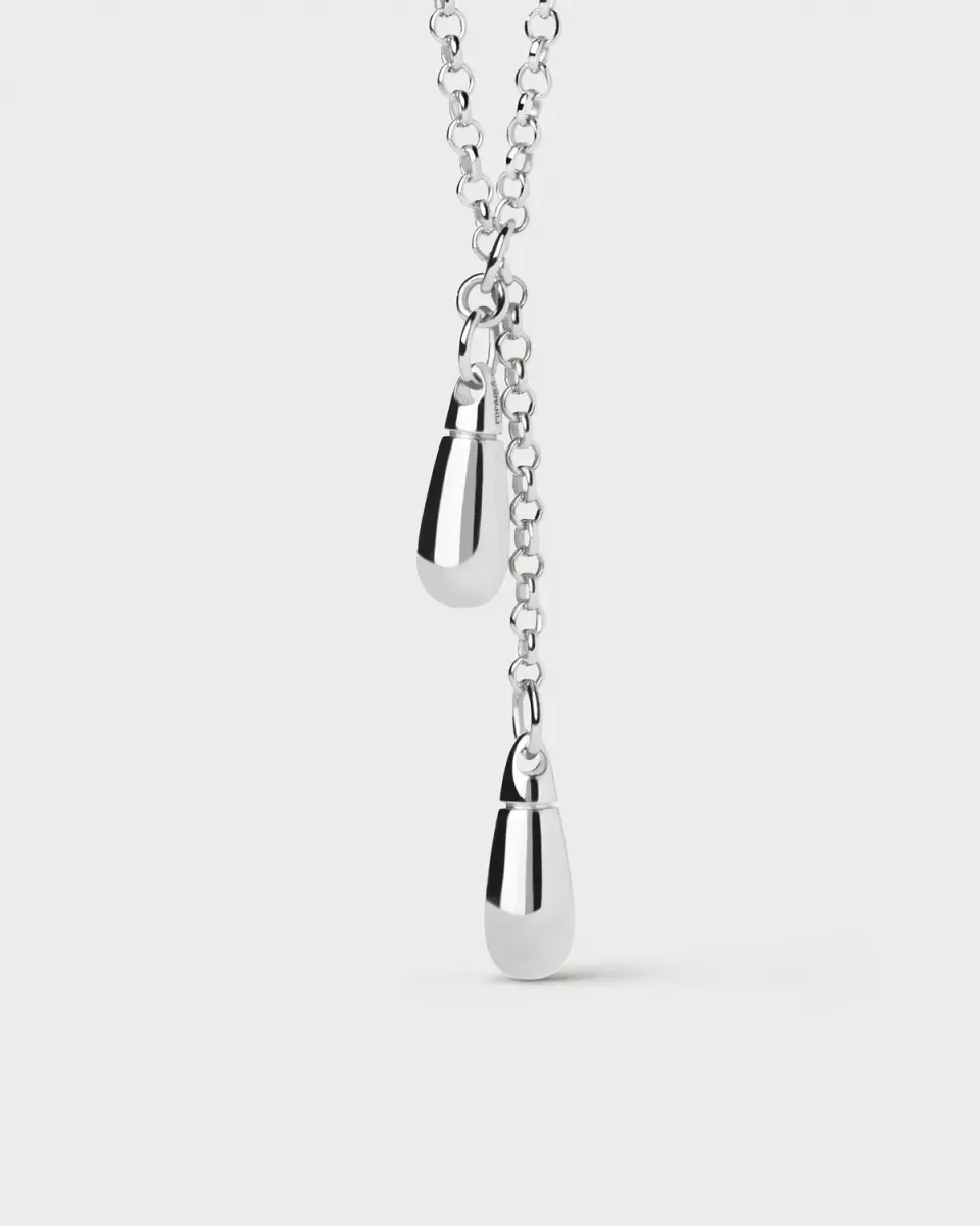 PDPAOLA Tango collier chaîne argent 65 cm