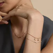 Astrid & Miyu Diamond Cluster bracelet diamants or massif