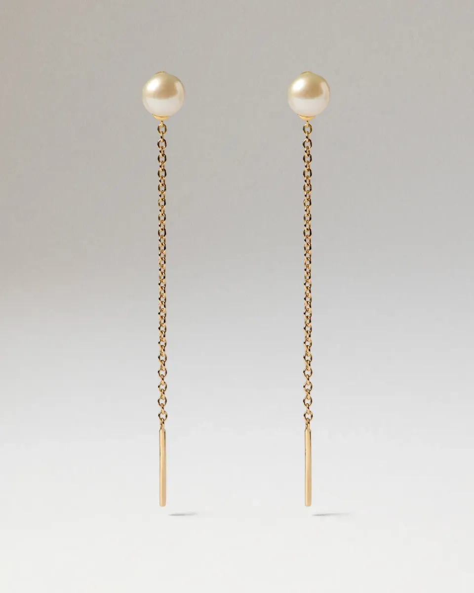 PDPAOLA La Perla Lyra boucles d'oreilles perle 55 mm