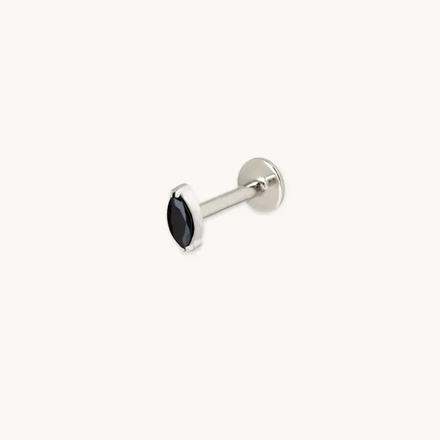 Astrid & Miyu Marquise clou piercing titane noir
