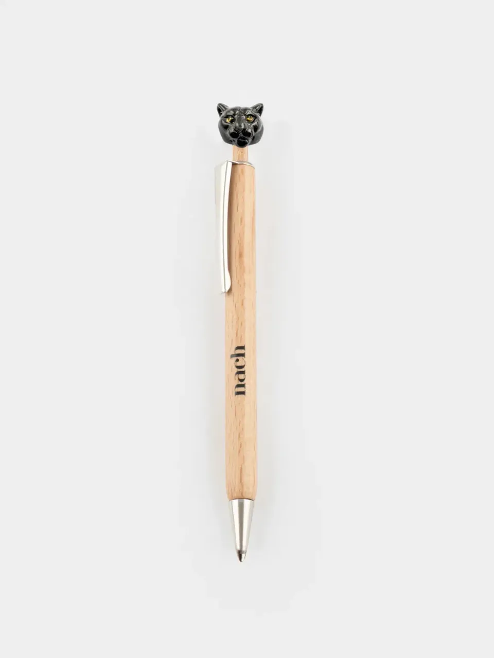 Nach Bijoux Ayrton la panthère stylo bois hêtre bleu