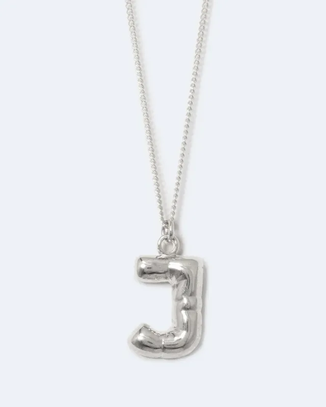 Completedworks Classicworks J collier argent lettre J