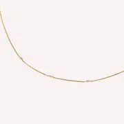 Astrid & Miyu Navette Crystal collier doré cristal