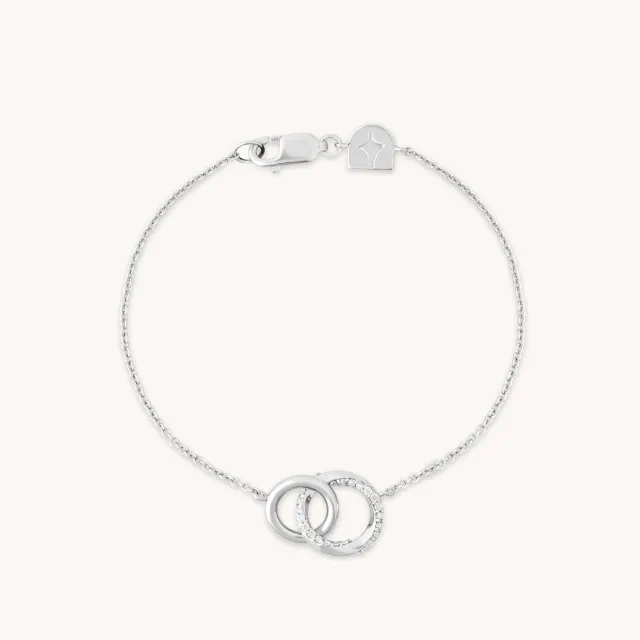 Astrid & Miyu Orbit Crystal Bracelet bracelet argenté cristal