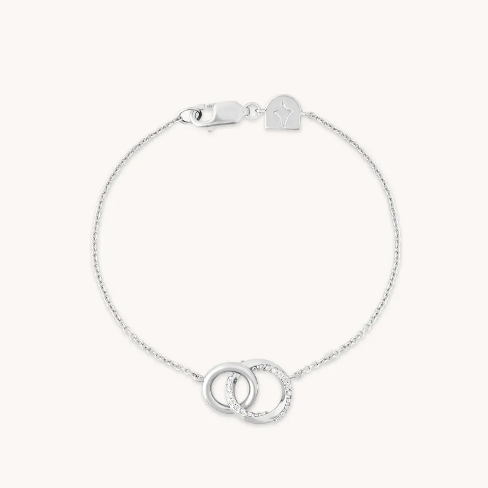 Astrid & Miyu Orbit Crystal Bracelet bracelet argenté cristal