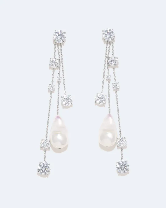 Completedworks Bonafide Madness boucles gouttes perle argent