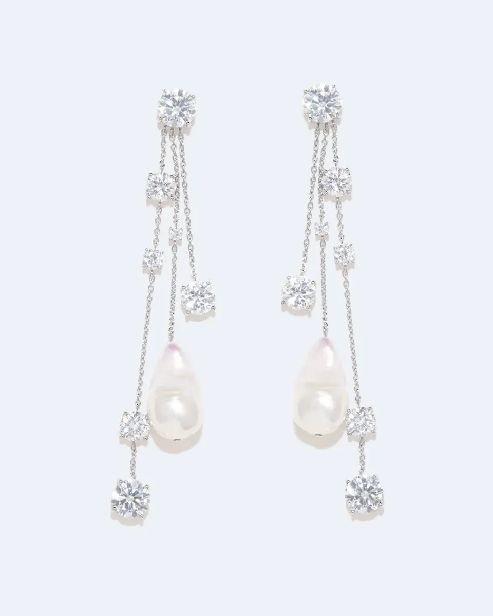 Completedworks Bonafide Madness boucles gouttes perle argent