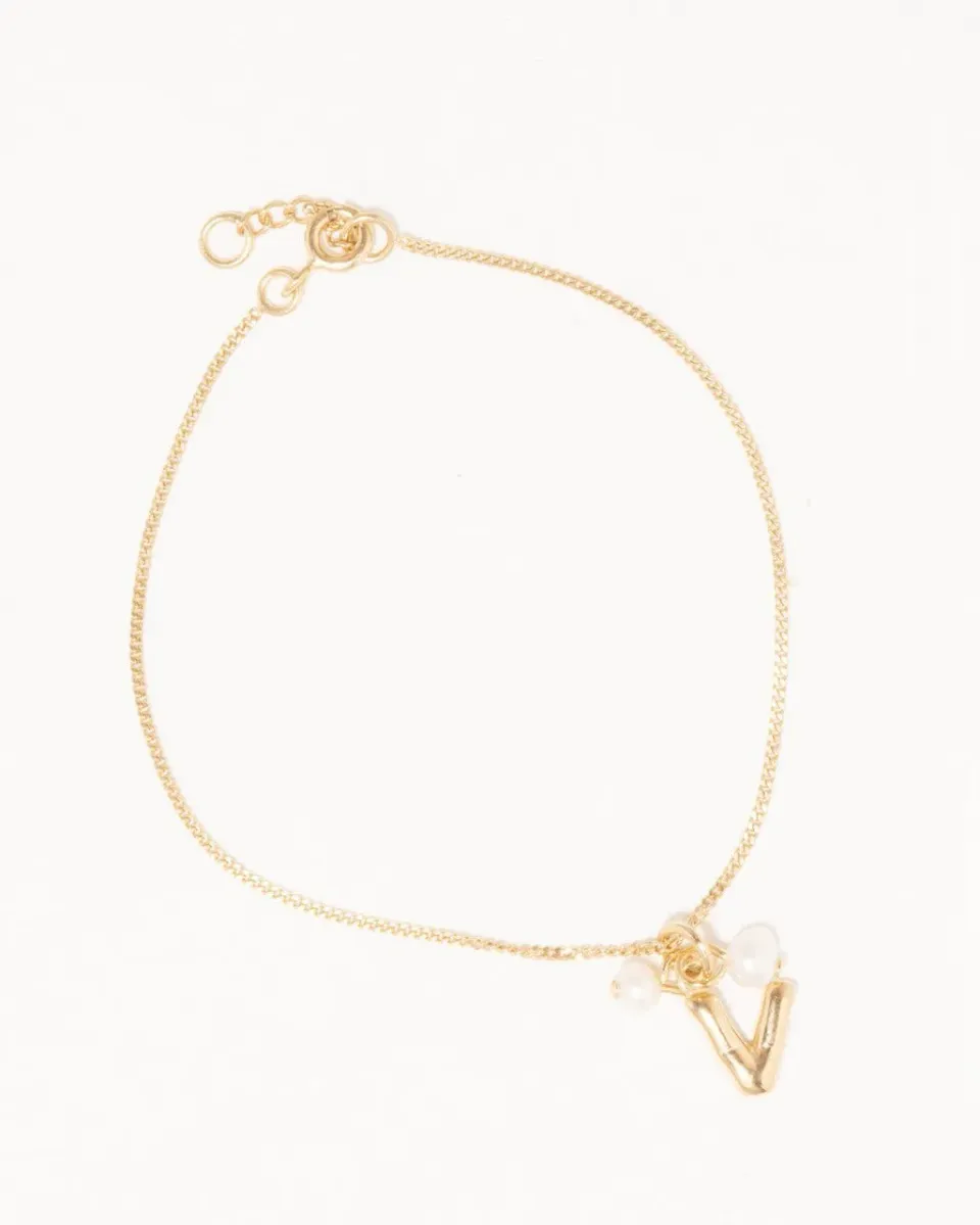 Completedworks Classicworks V bracelet perle vermeil or