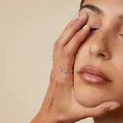 Astrid & Miyu Twist Band bague torsadée or blanc massif