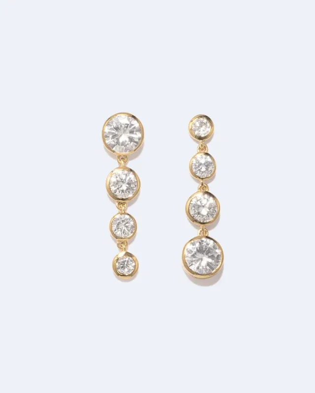 Completedworks Light of the Past II boucles d'oreilles zircone doré
