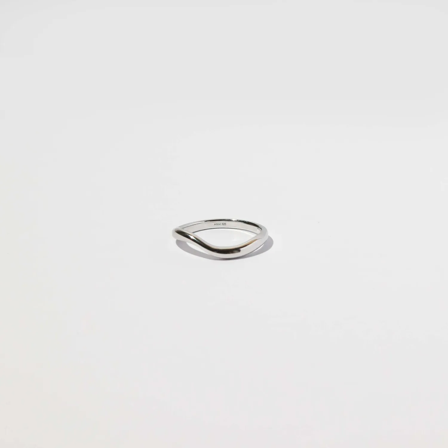 Astrid & Miyu Wave bague argent rhodié vague