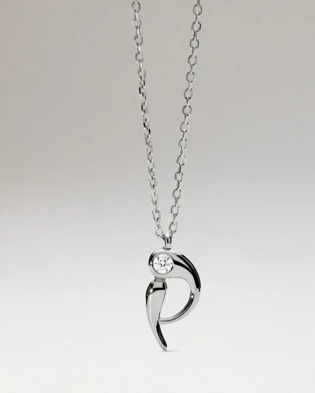 PDPAOLA Lettres P collier initiale argent