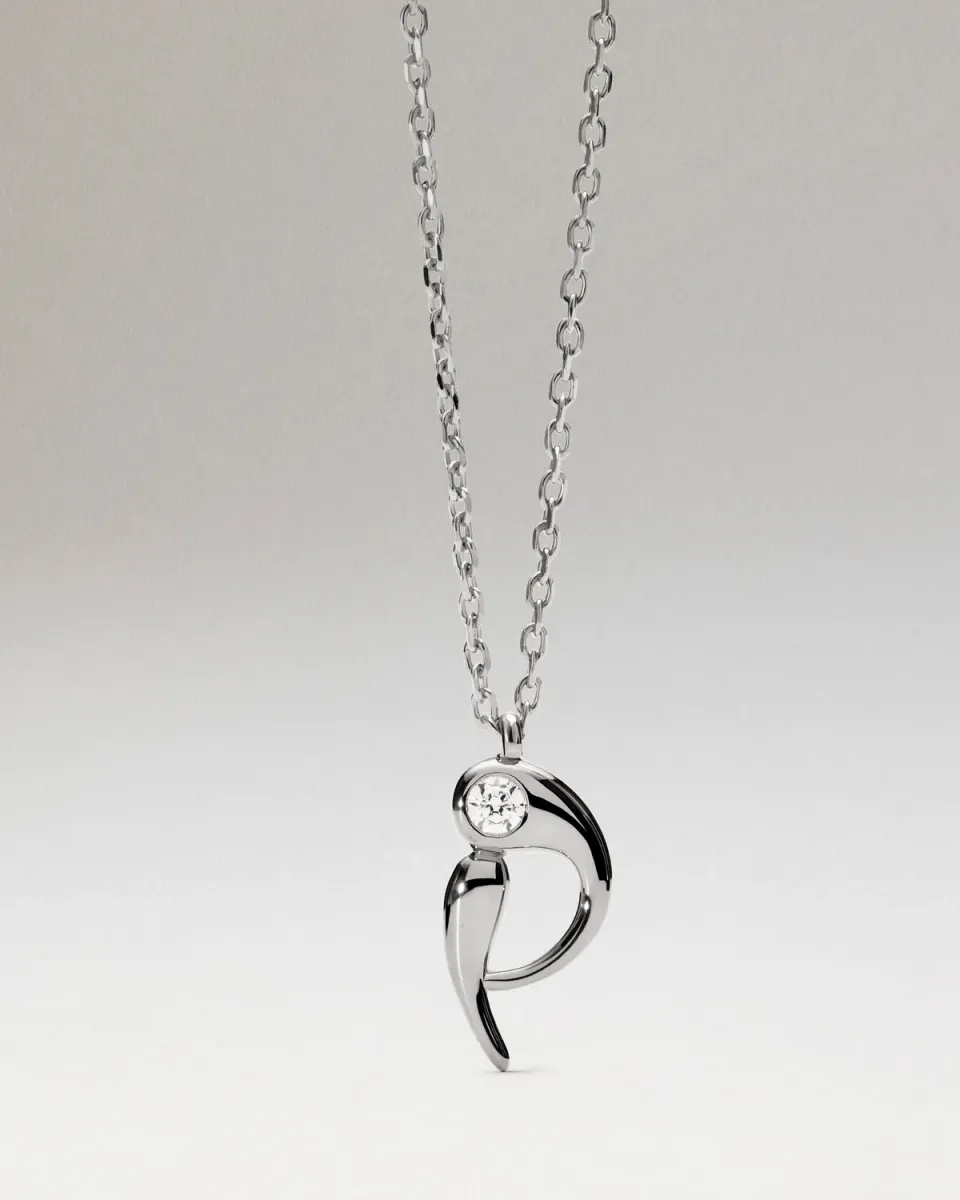 PDPAOLA Lettres P collier initiale argent