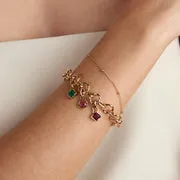 Astrid & Miyu Essential Beaded bracelet doré perlé fin