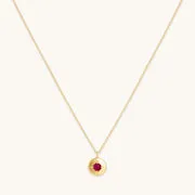 Astrid & Miyu July Ruby boucles oreilles or rubis