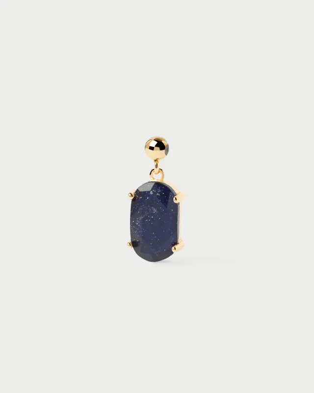 PDPAOLA Luck Charm breloque pierre bleue sandstone