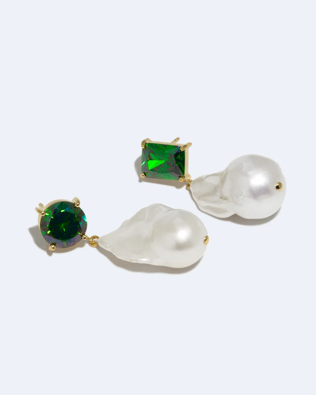 Completedworks Blink boucles perle zircon émeraude